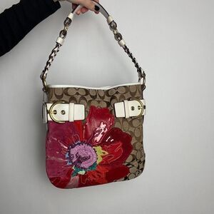 Coach Vintage Y2K Soho Signature Canvas and Leather Shoulder Bag